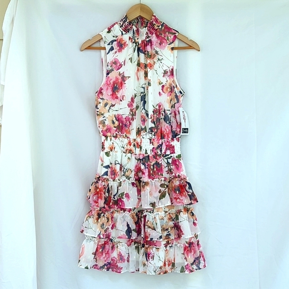 NWT $90 Everlily floral Dress With Ruffles